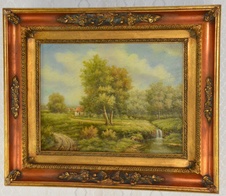 Obraz - Romantika - olej na desce