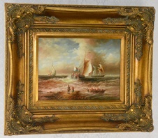 Obraz - U moře - olej na desce