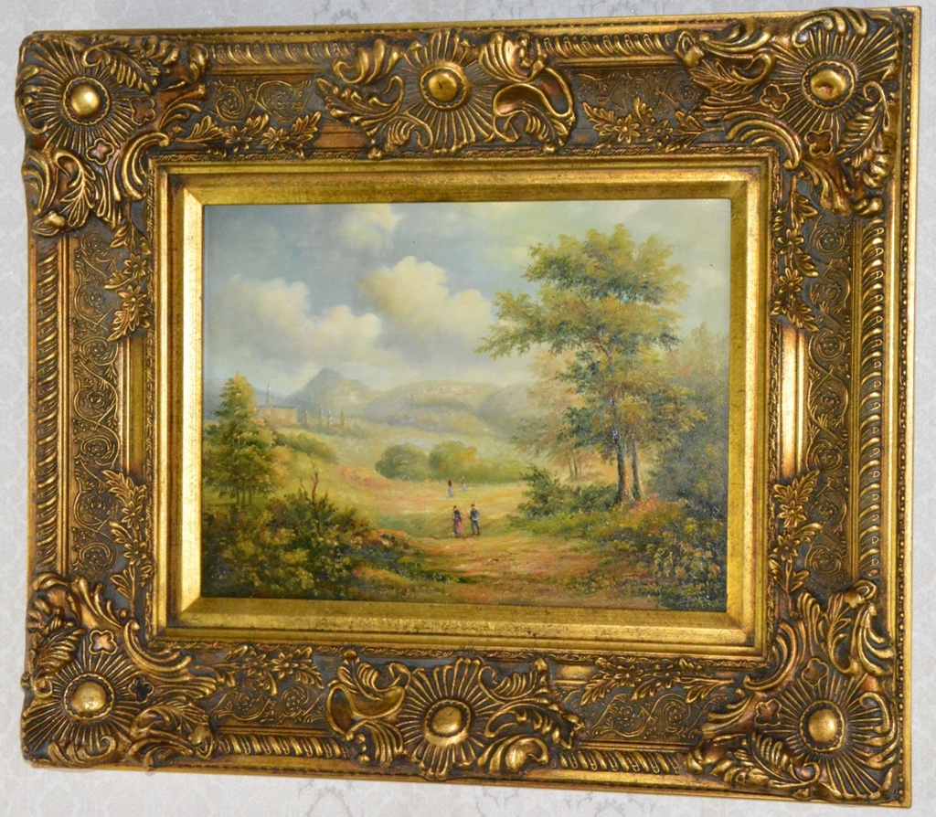 Obraz - Krajina- olej na desce