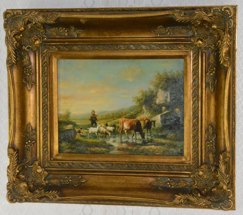 Obraz - Na pastvě - olej na desce