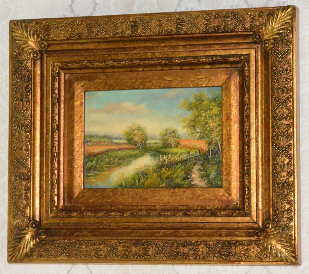 Obraz - Romantika - olej na desce