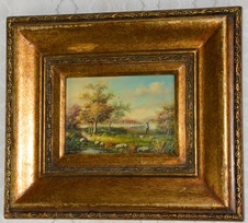 Obraz - Romantika - olej na desce