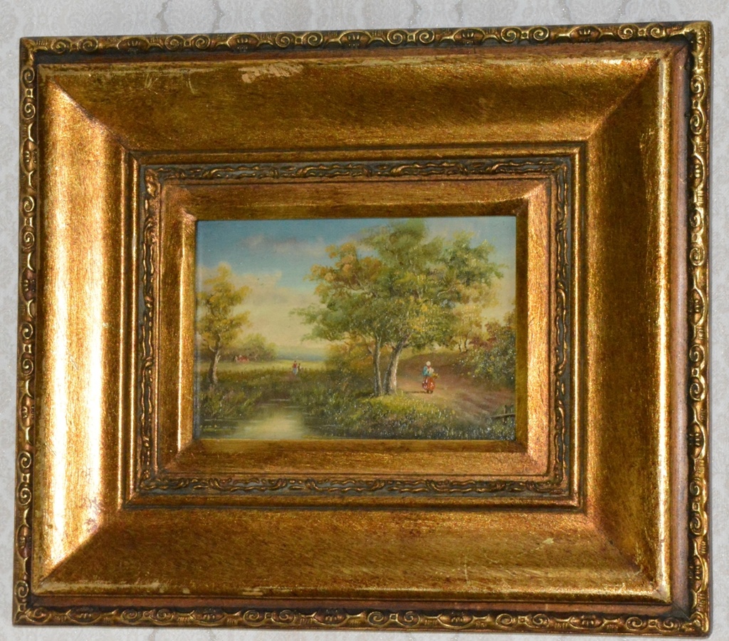 Obraz - Romantika - olej na desce