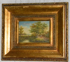 Obraz - Romantika - olej na desce