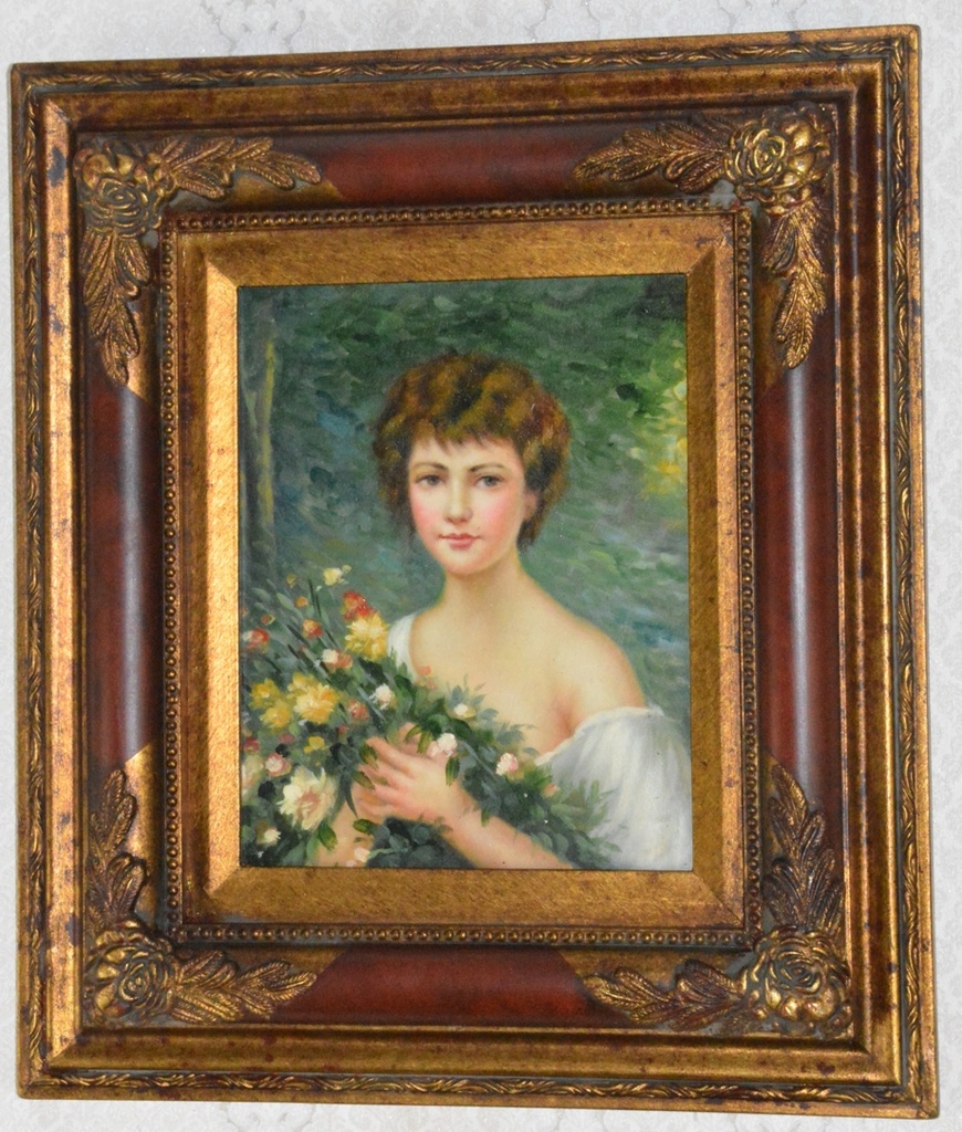 Obraz - Dáma - olej na desce