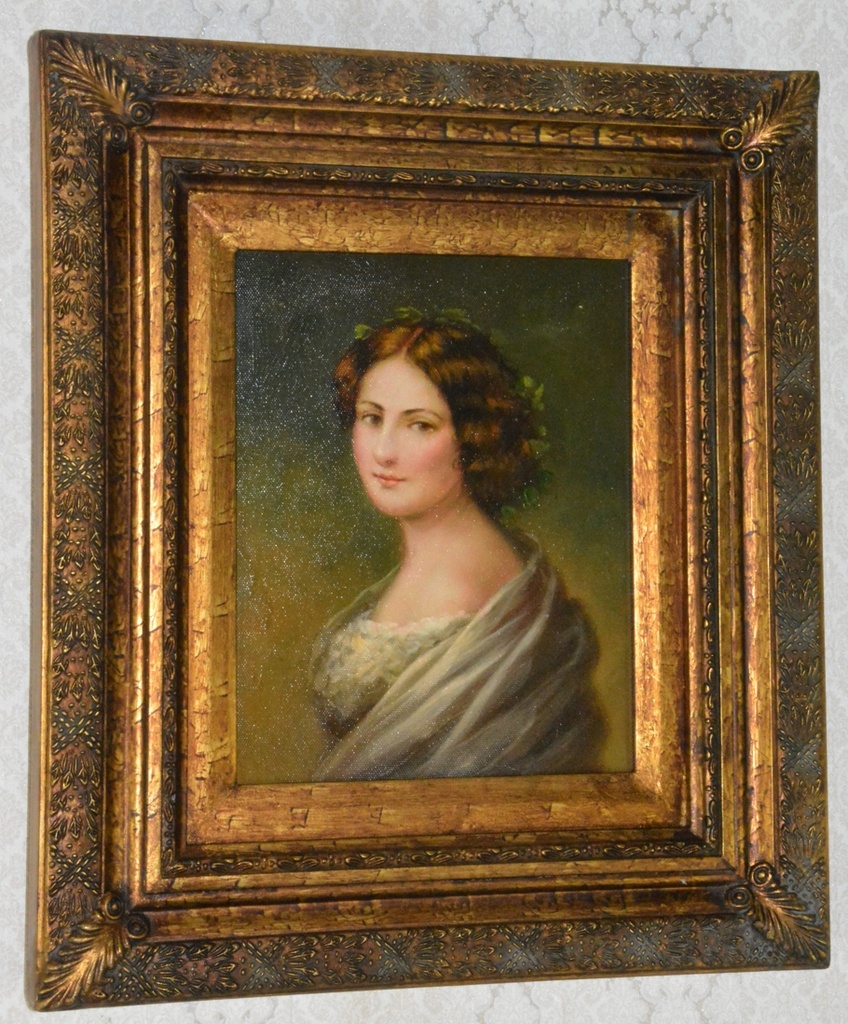 Obraz - Dáma - olej na plátně