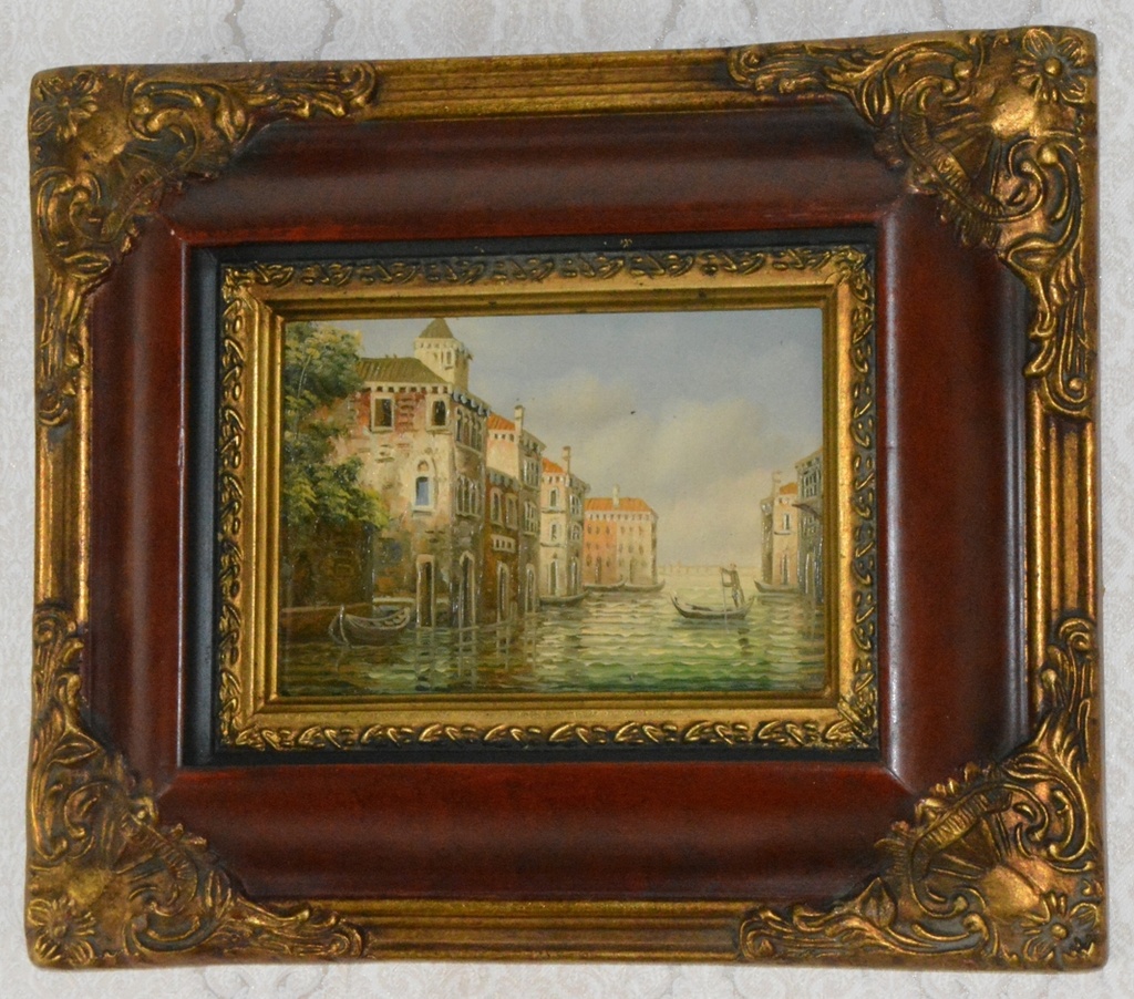 Obraz - Benátky - olej na desce