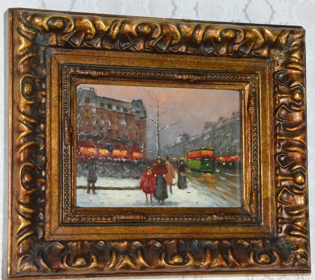 Obraz - Paris - olej na desce