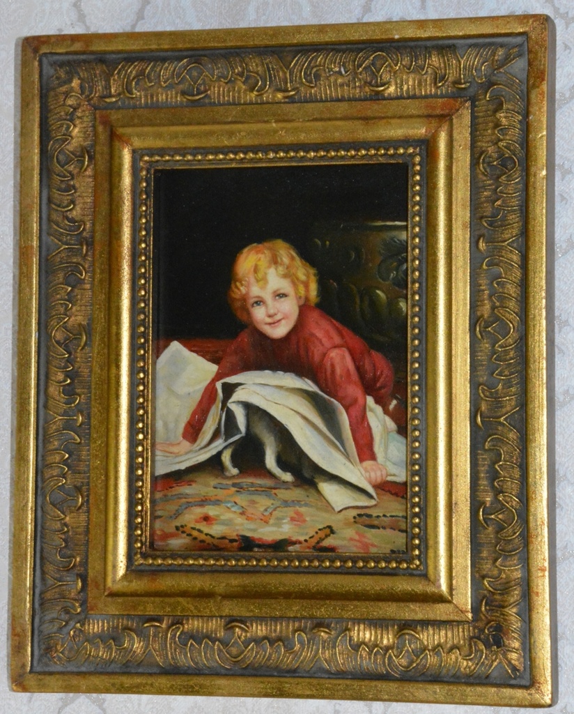 Obraz - Chlapec - olej na desce