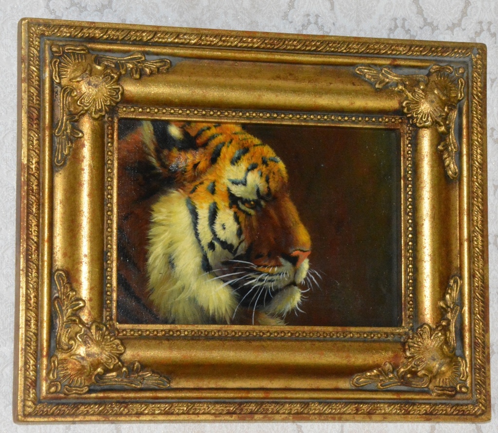 Obraz - Tygr - olej na desce