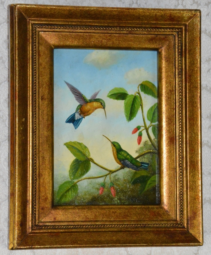 Obraz - Ledňáčci - olej na desce