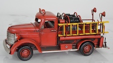 Retro kovový model - Hasiči