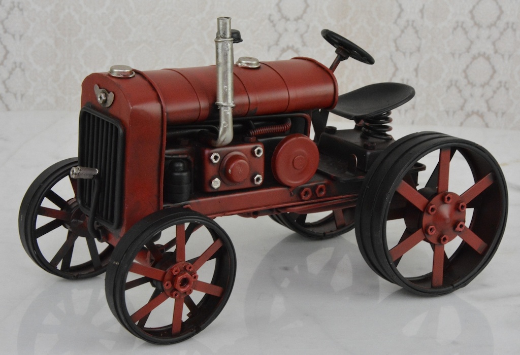 Retro kovový model - Traktor