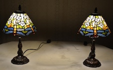 Tiffany lampy s vážkami - pár