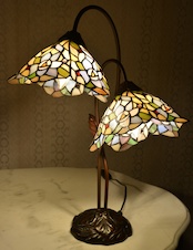 Tiffany lampa se dvěma cilindry