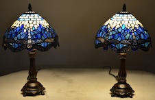 Tiffany lampy s vážkami - pár