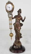 Hodiny - kývačky Junghans s dámou