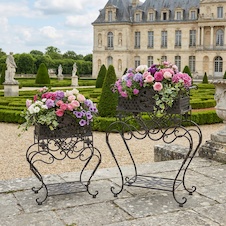 Retro kovové květníky - set