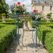 Retro kovové květníky - set