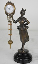 Hodiny - kývačky Junghans s dámou