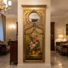 Zámecký obraz - Zátiší se zrcadlem