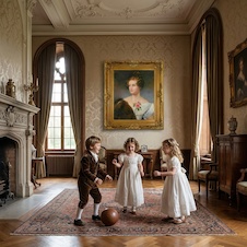 Obraz - Dáma - olej na plátně 