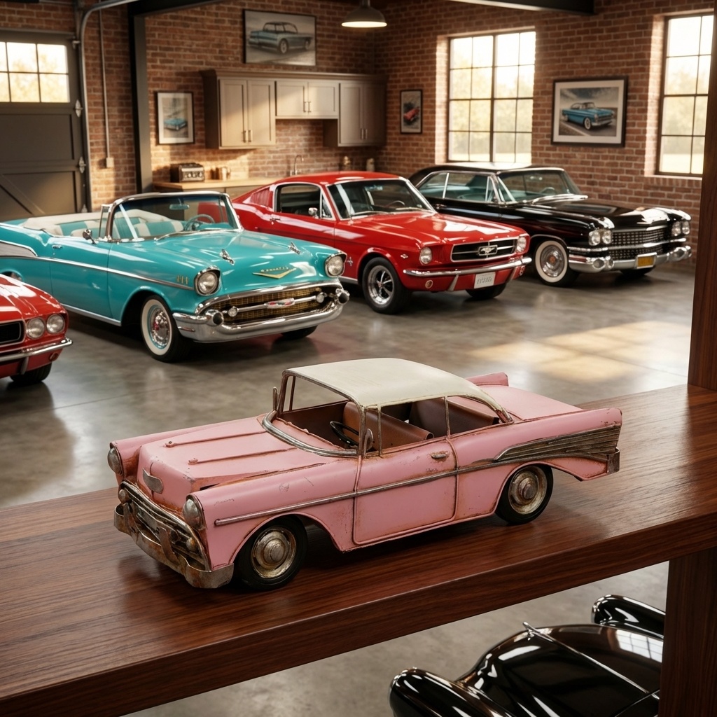 Retro kovový model - Automobil