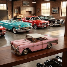 Retro kovový model - Automobil