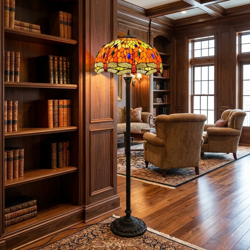 Podlahová Tiffany lampa - 170 cm