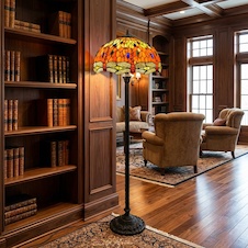 Podlahová Tiffany lampa - 170 cm