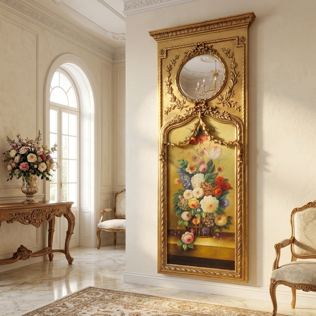 Zámecký obraz - Zátiší se zrcadlem