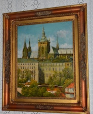 Obraz - Město - olej na plátně
